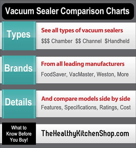 Foodsaver Comparison Chart