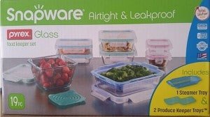 Snapware Pyrex Glass Food Keeper Set, 19 Piece
