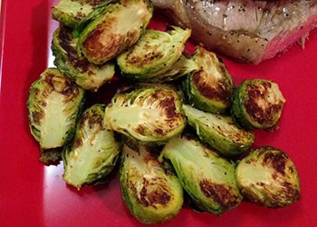Brussels Sprouts - Air Fryer Recipes at https://www.thehealthykitchenshop.com//