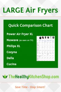 Largest Air Fryer Models Comparison Chart at https://www.thehealthykitchenshop.com//