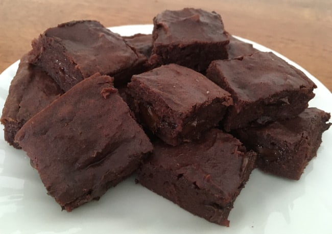 My own homemade version of purple sweet potato brownies.