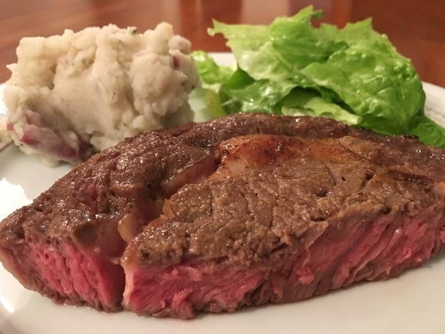 Air Fryer Steak, recipe from The Air Fryer Bible